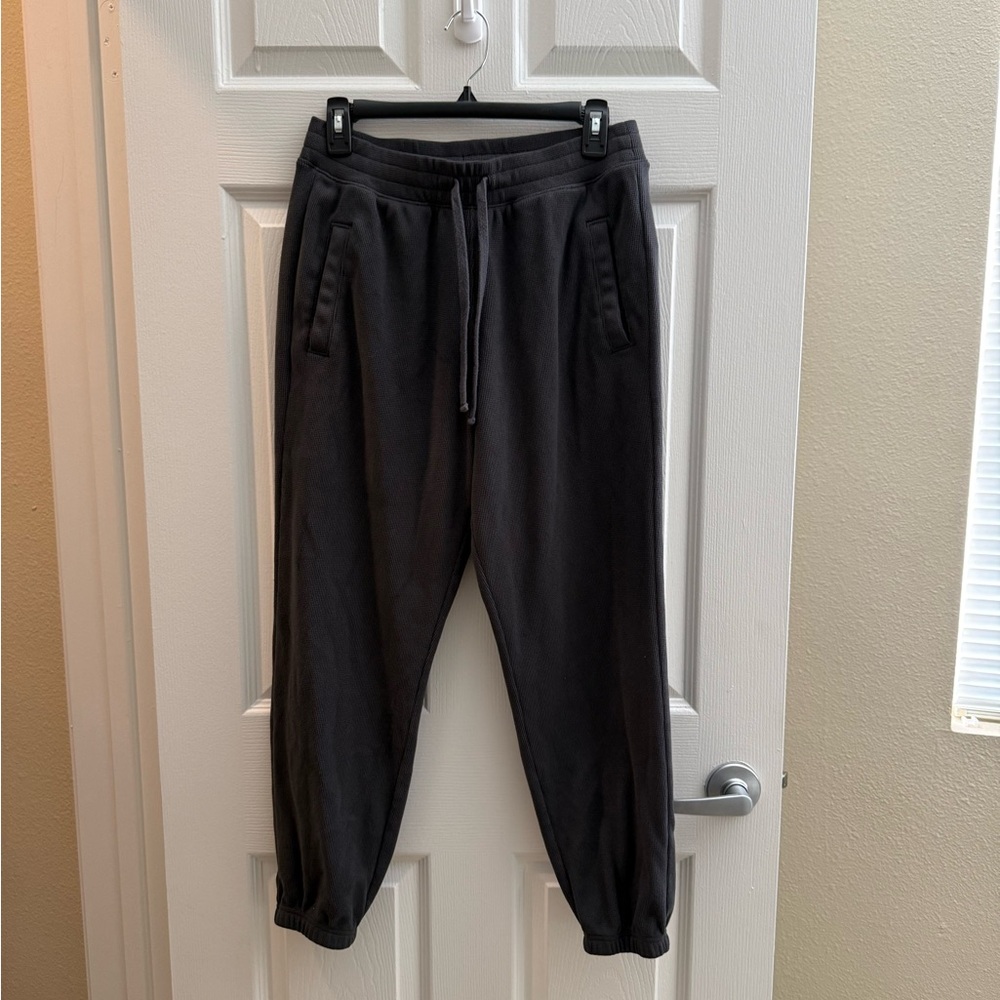 Abercrombie & Fitch Charcoal Gray Drawstring Joggers